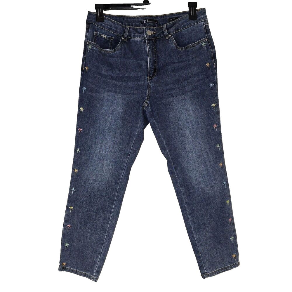FDJ French Dressing Jeans Olivia Pencil Ankle Woman's Size 12 Blue